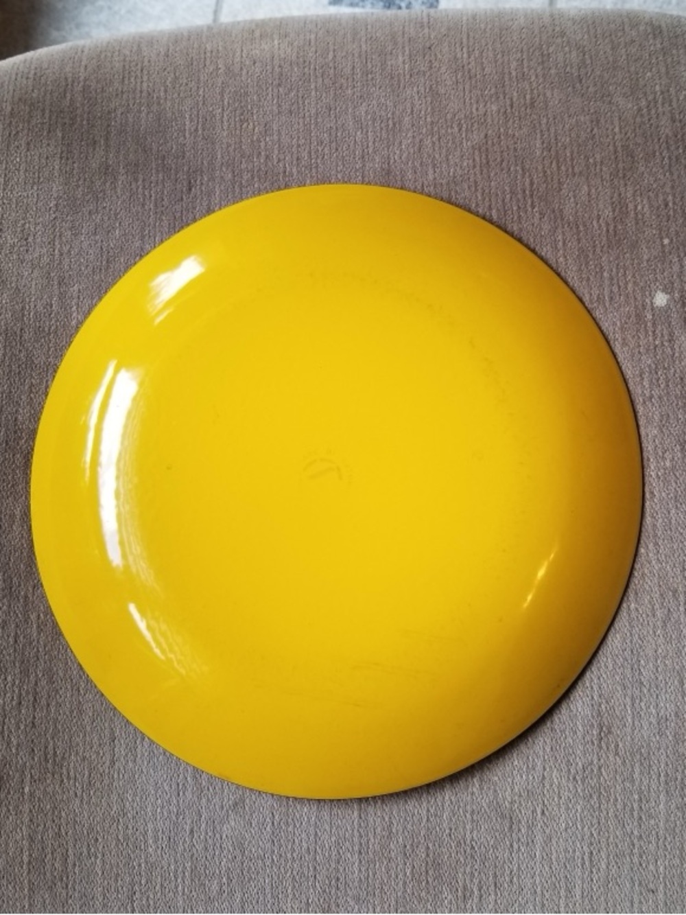 Vintage Catherineholm Lotus Yellow Enamel Plate - Picture 2 of 4